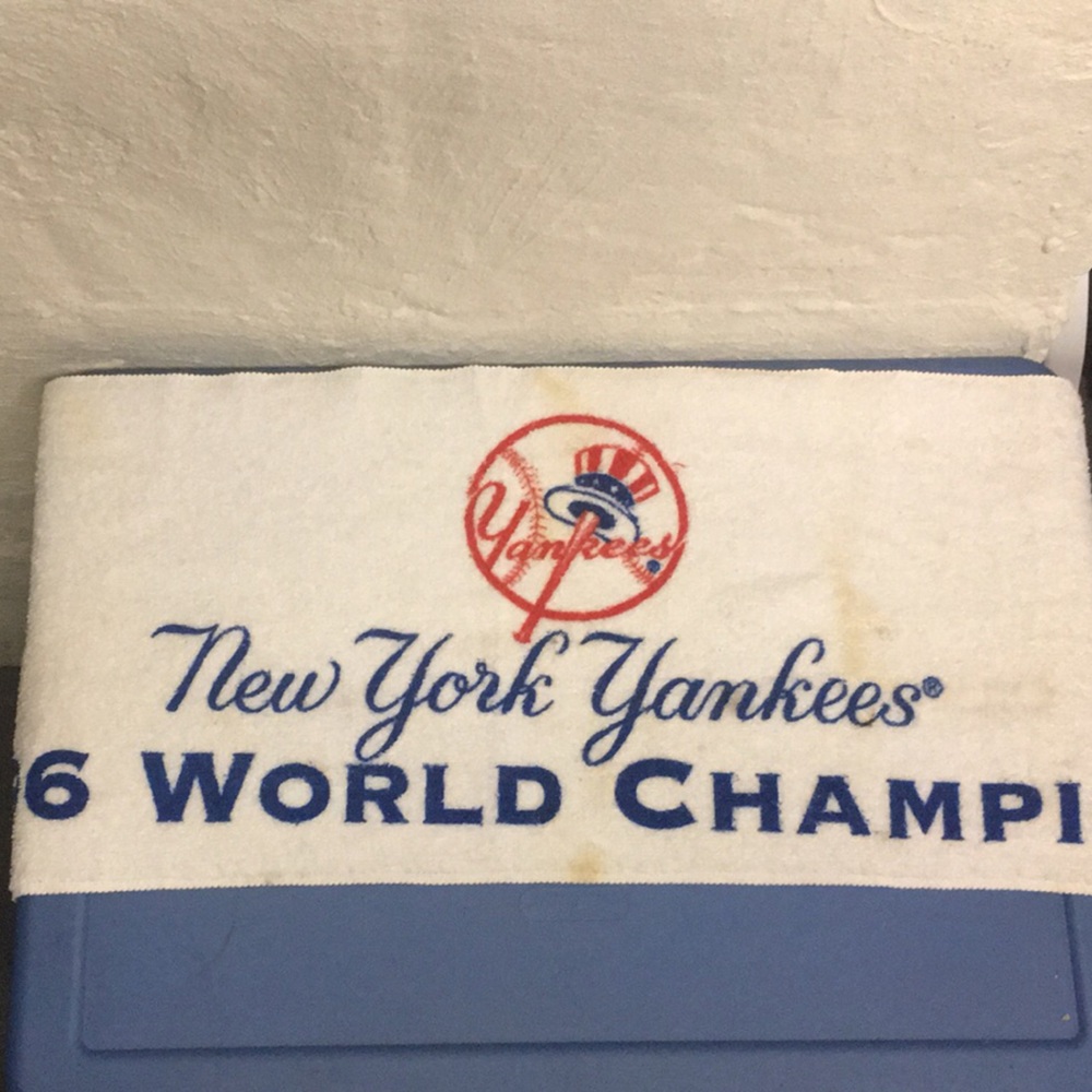 New York Yankees World Champions Towel - White